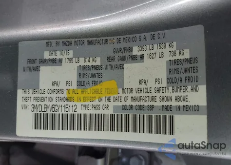 2016 Toyota Yaris Premium z USA, uszkodzony, nr VIN 3MYDLBYV6GY115112